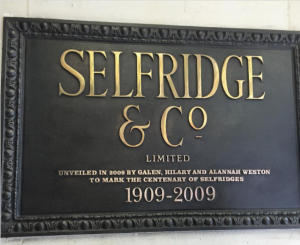Selfridge & Co, established in 1909