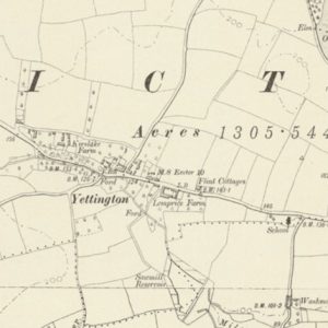 Yettington map