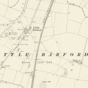 Manor of Barford map