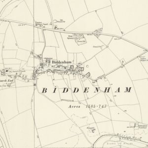 Manor of Biddenham map