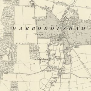 Manor of Bokenshams, Garboldisham map
