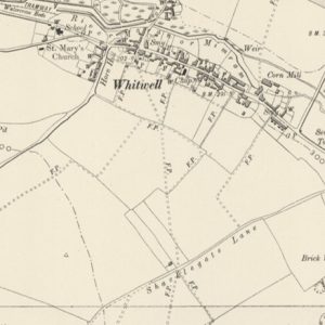 Manor of Bradway, St Pauls Walden map
