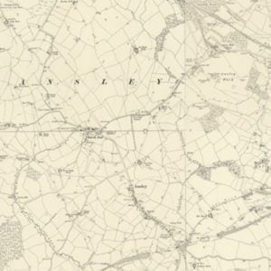 Manor of Bretts Hall, Ansley map