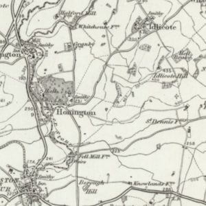 Manor of Broadmoor, Honington map