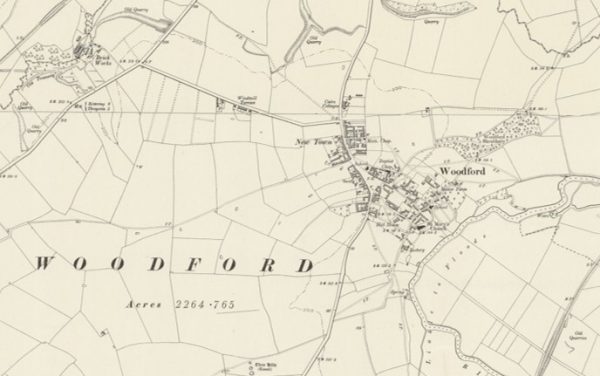Manor of Clements, Woodford map