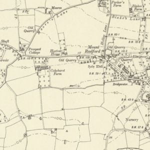 Manor of Cokers, Wembdon map