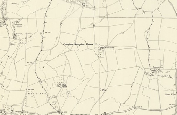 Manor of Compton Scorefen map
