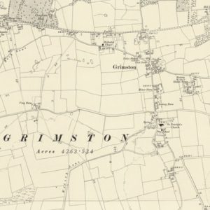 Manor of Costeyn, Grimston map