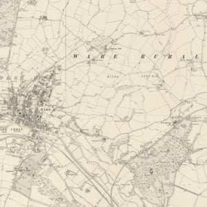 Manor of Cosyns, Ware map