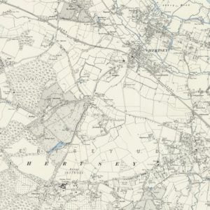 Manor of Depenhams, Chertsey map
