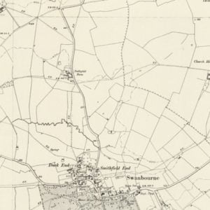 Manor of Dudleys, Swanbourne map