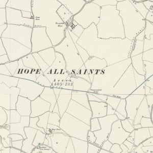 Manor of Dudmanswike, Hope All Saints map