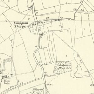 Manor of Ellington Thorpe map