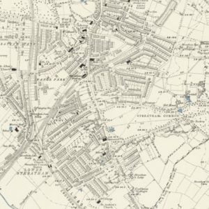 Manor of Estreham, Streatham map