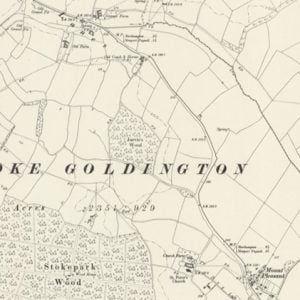 Manor of Gerveys PLace, Stoke Goldington map