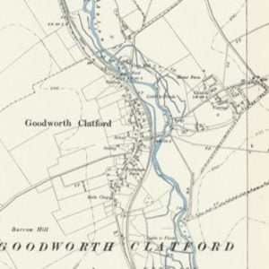 Manor of Goodworth Clatford map