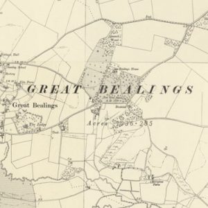 Barony of Great Bealings map