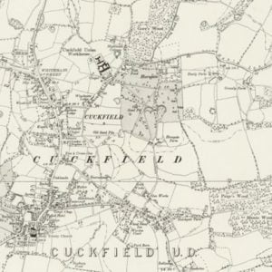 Manor of Haldleigh, Cuckfield map