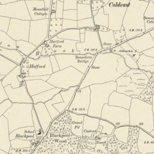 Manor of Halford map