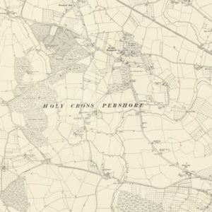 Manor of Harley, Holy Cross Pershore map