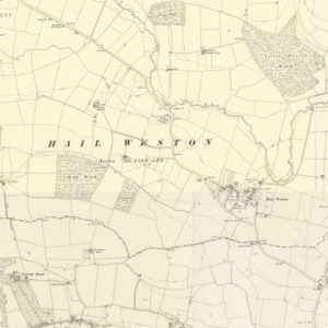 Manor of Harveys, Hail Weston map