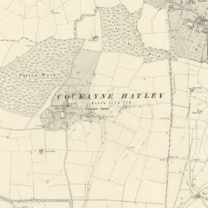 Manor of Hatley, Cockayne Hatley map