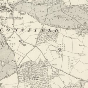 Manor of Hide, Beaconsfield map