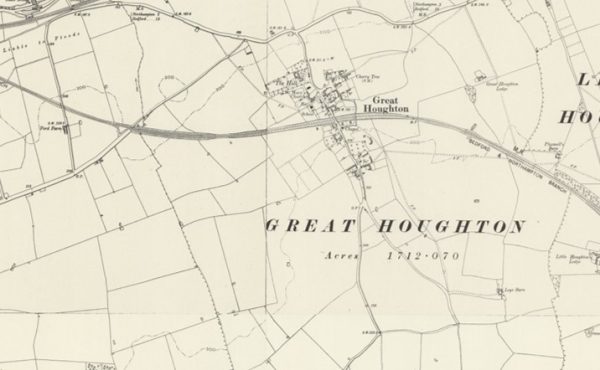 Manor of Houghtons, Great Houghton map