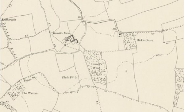 Manor of Howells map