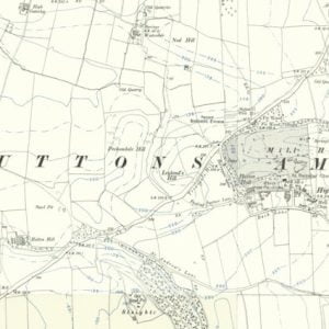 Manor of Huttons Bardolf, Huttons Ambo map