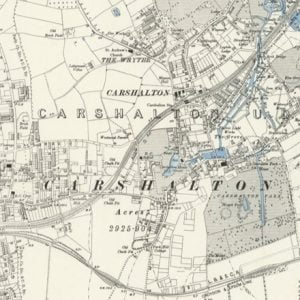 Manor of Kynnersley, Carshalton map
