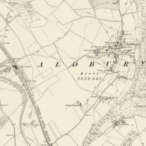 Manor of Launcelenes, Aldbury map