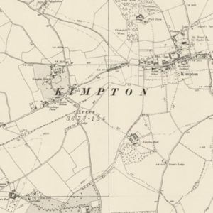 Manor of Leigh, Kimpton map