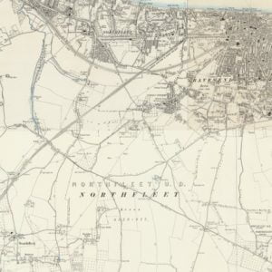 Manor of Leuches, Northfleet map