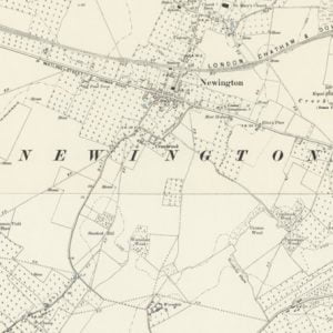 Manor of Levenoake, Newington map