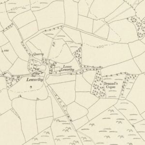 Manor of Leworthy map