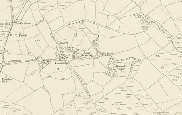 Manor of Leworthy map