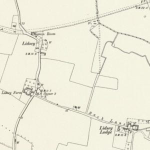 Manor of Lidsey map