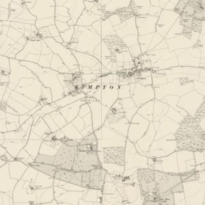 Manor of Little Bibbesworth, Kimpton map