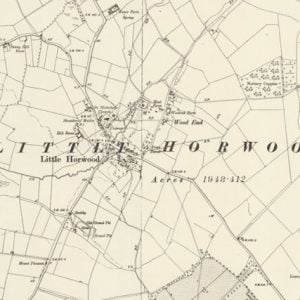 Manor of Little Horwood map