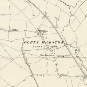 Manor of Little Marston, Fleet Marston map