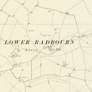 Manor of Little Radbourne map
