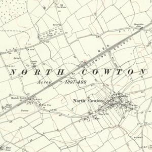Manor of Magna Cowton map