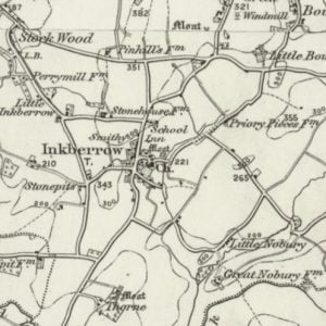 Manor of Edgiock, Inkberrow map