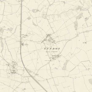 Manor of Notley Grange, Sundon map