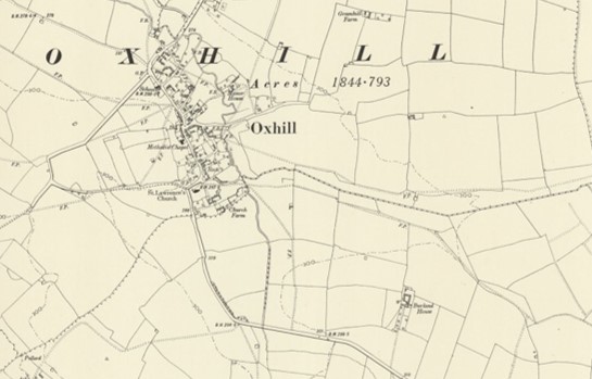 Manor of Oxhill Grange map
