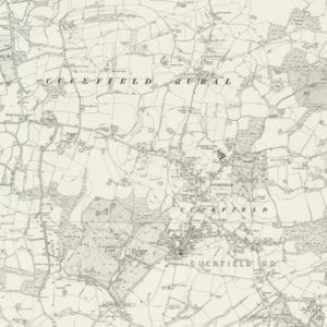 Manor of Pains, Cuckfield map