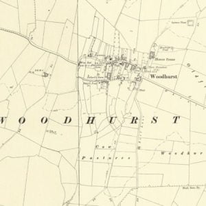Manor of Pecks Place, Woodhurst map