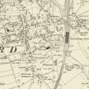 Manor of Pircote Grange, Old Swinford map