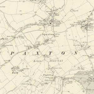 Manor of Pleabury, Spaxton map